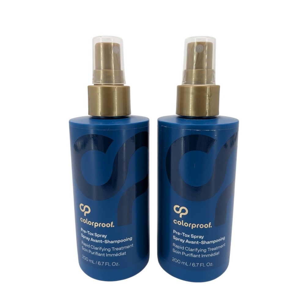 Colorproof Pre-Tox Spray Rapid Clarifying Treatment 6.7oz Set of 2 New